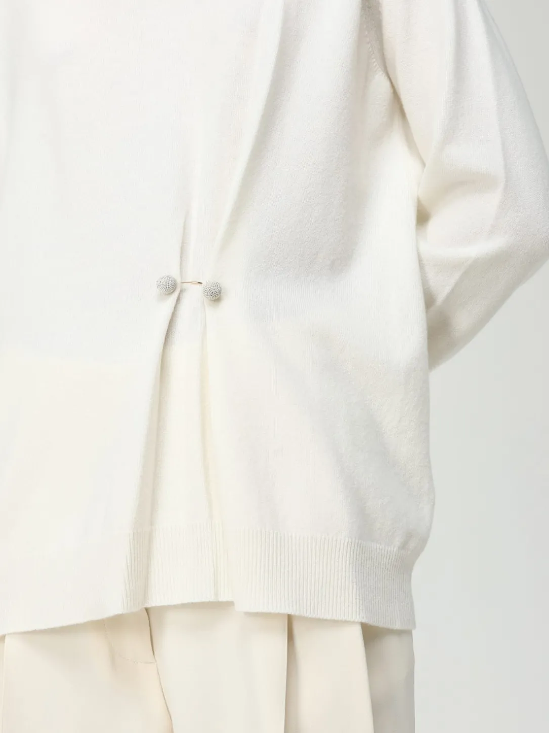 Maglione a lupetto drappeggio Fabiana Filippi