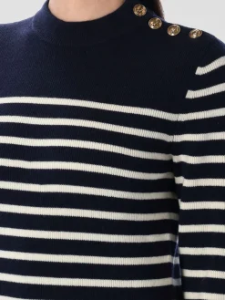 Maglione Chloé in lana e cashmere a righe