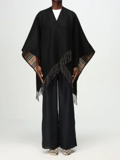 Mantella check Burberry in lana reversibile