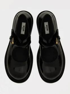 Mary Jane Moschino Couture in pelle spazzolata