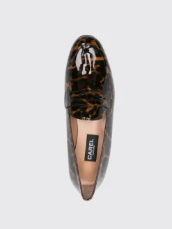 Mocassino Carel Paris in vernice stampa animalier