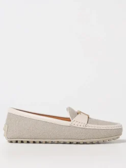 Mocassino City Gommino T Timeless Tod's in canvas e pelle