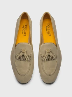 Mocassino Doucal's in camoscio con nappe