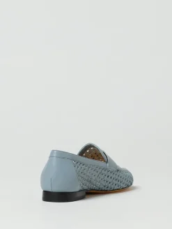 Mocassino Doucal's in pelle intrecciata con lavorazione traforata