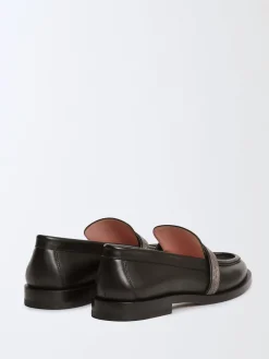 Mocassino Fabiana Filippi in pelle con monile