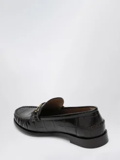 Mocassino Ferragamo in pelle stampa cocco