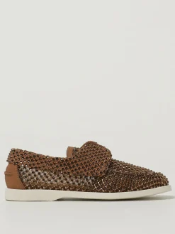 Mocassino GIlda Le Silla in nylon a rete con cristalli all over