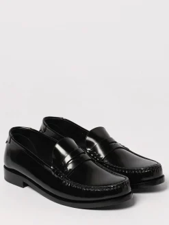 Mocassino Le Loafer Saint Laurent in pelle spazzolata