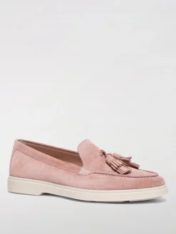 Mocassino Santoni in camoscio con nappe