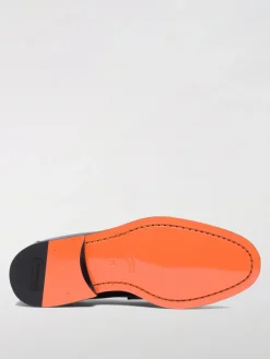 Mocassino Santoni in pelle spazzolata