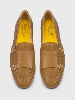 Monk Strap Doucal's in pelle intrecciata