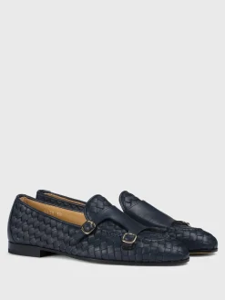 Monk Strap Doucal's in pelle intrecciata