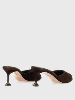 Mules Bisous Aquazzura in camoscio