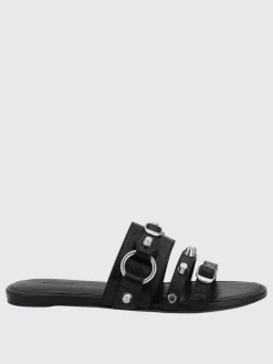 Mules Cagole Balenciaga in pelle Arena con borchie