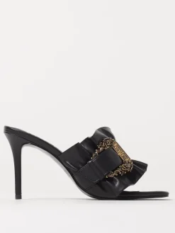 Mules Emily Versace Jeans Couture in pelle sintetica con fibbia Baroque