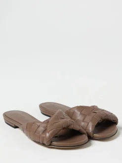 Mules Flat Blink Bottega Veneta in pelle intrecciata