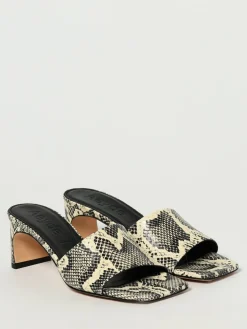 Mules Jeanie Aeyde in pelle stampa pitone