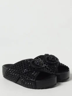 Mules Kurt Geiger London in tessuto con strass