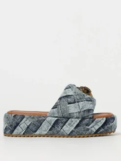 Mules Kurt Geiger London in denim di cotone