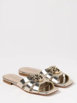 Mules Marli Pinko in pelle laminata