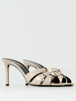 Mules Tribute Saint Laurent in pelle stampa cocco