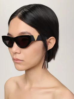 Occhiali da sole cat-eye in acetato Bottega Veneta
