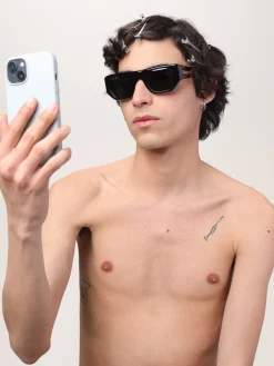 Occhiali da sole con stampa Saint Laurent