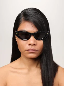 Occhiali da sole in acetato tartarugato Bottega Veneta