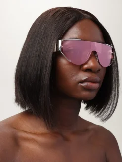 Occhiali da sole McQueen in acetato e metallo