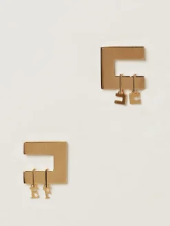 Orecchini Elisabetta Franchi in ottone