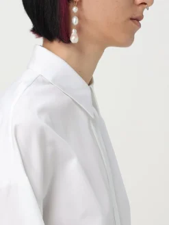 Orecchini Jil Sander in ottone con perle d'acqua dolce