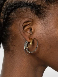 Orecchini Panconesi in ottone placcato oro