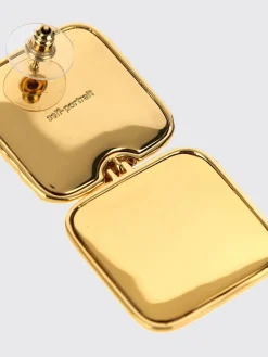 Orecchini Self-Portrait in ottone con perle sintetiche cabochon