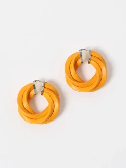 Orecchini Twist Bottega Veneta in pelle intrecciata