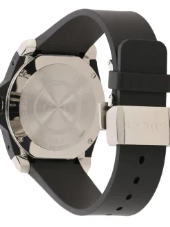 Orologio con cinturino in gomma e Serpente by Gucci