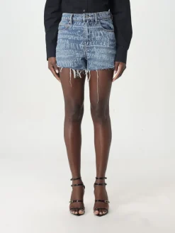 Pantaloncino Alexander Wang in denim con logo