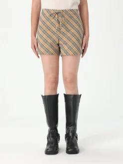 Pantaloncino Burberry in cotone con stampa Vintage check