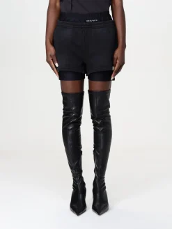 Pantaloncino double layer Alexander Wang in cotone e nylon