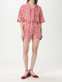 Pantaloncino Versace in seta con stampa grafica