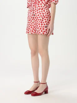 Pantaloncino Versace in seta con stampa grafica