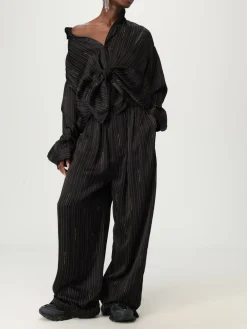 Pantalone Balenciaga in viscosa con stampa a righe