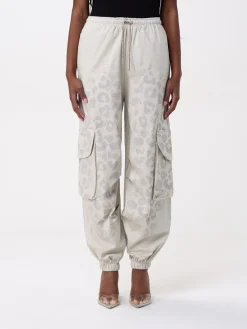 Pantalone cargo Disclaimer in cotone animalier