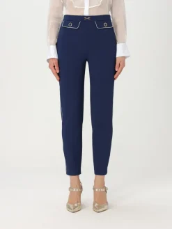 Pantalone classico Elisabetta Franchi in crêpe