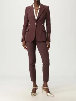 Pantalone cropped Elisabetta Franchi in viscosa stretch