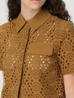 Pantalone cropped Liu Jo in cotone Sangallo