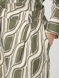 Pantalone cropped Liu Jo in ramie stampato