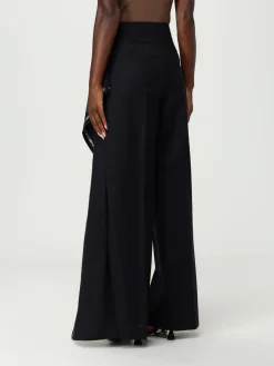 Pantalone di lana con pannello laterale Moschino Couture