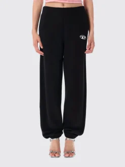 Pantalone Diesel in cotone con logo ricamato