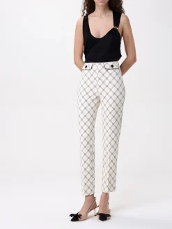 Pantalone Elisabetta Franchi in crêpe stampato