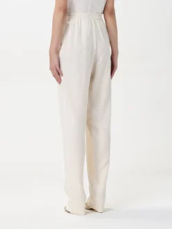 Pantalone Elisabetta Franchi in viscosa con stampa monogram